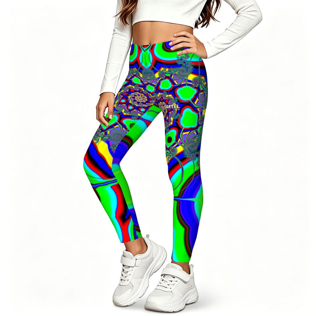 "Flower Burst" Girls' Yoga Leggings