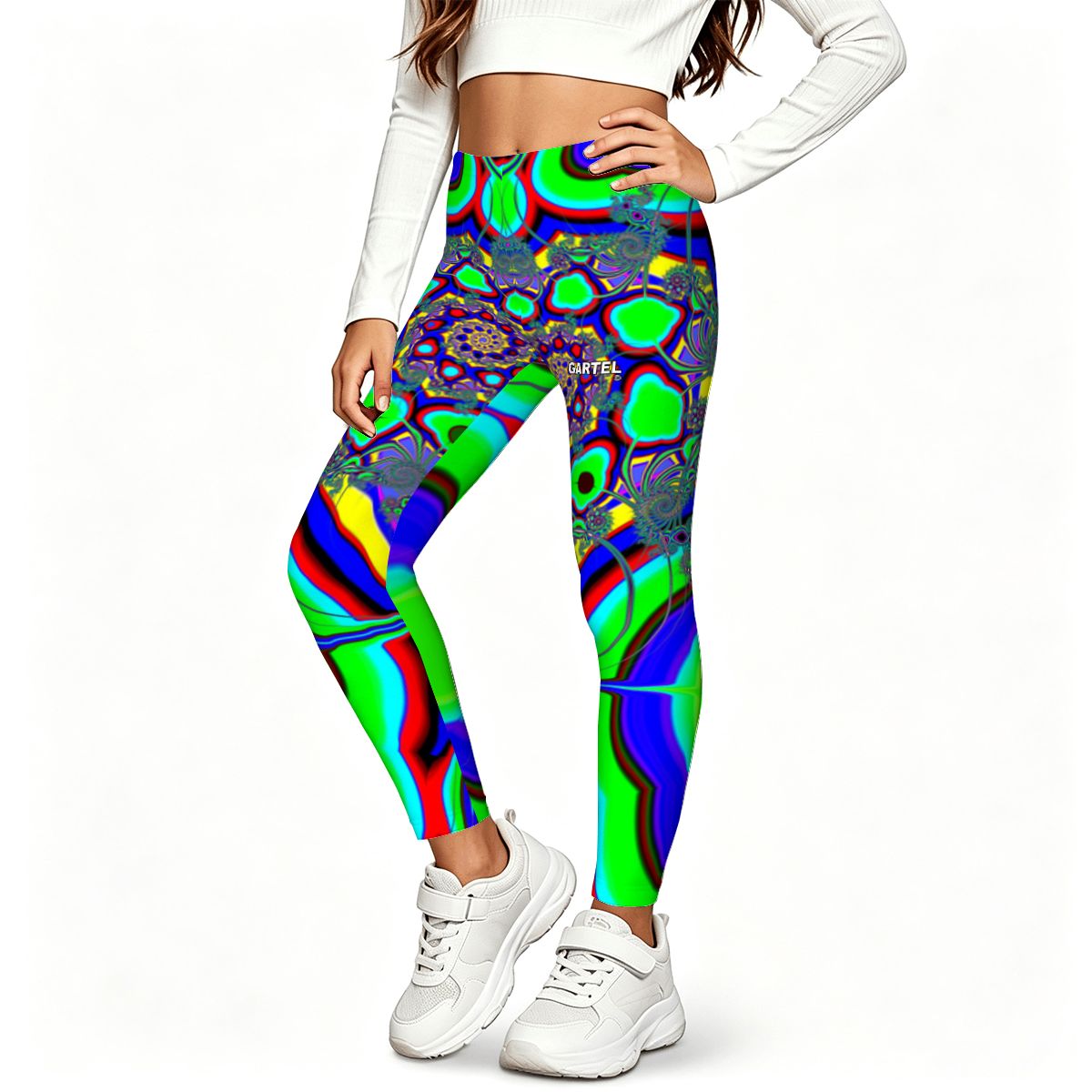 "Flower Burst" Girls' Yoga Leggings