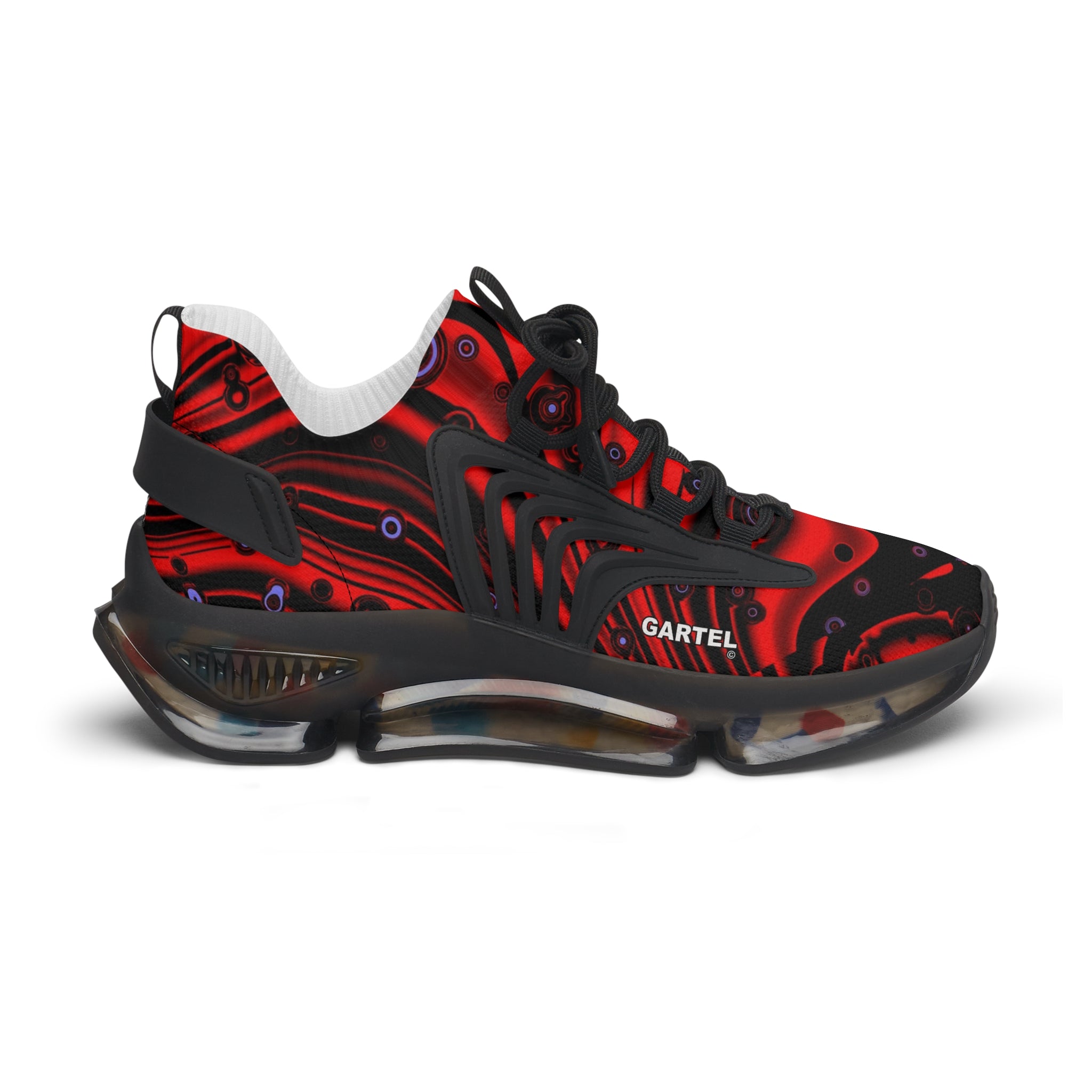 "Midnight Rouge" Women's Mesh Sneakers