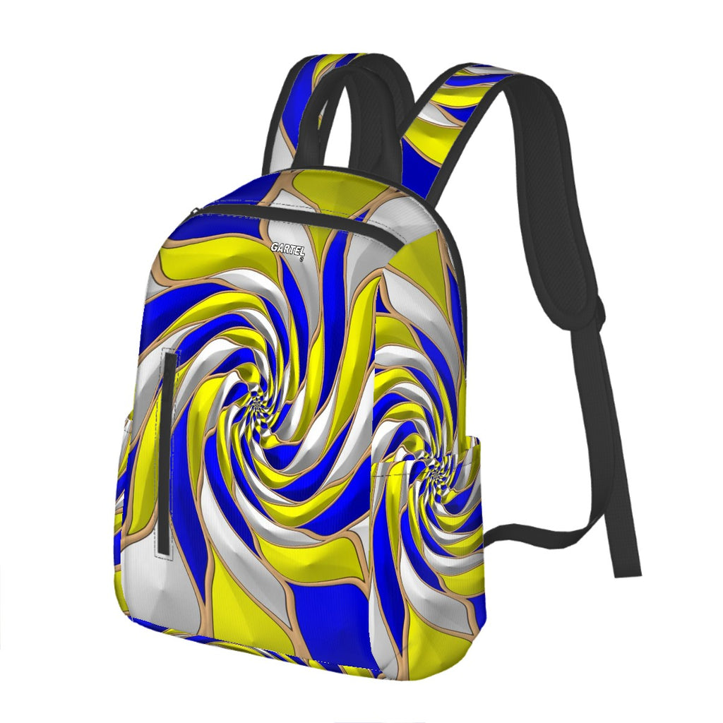 "Dancing Arboretum" Twill Zipper Front Pocket Backpack