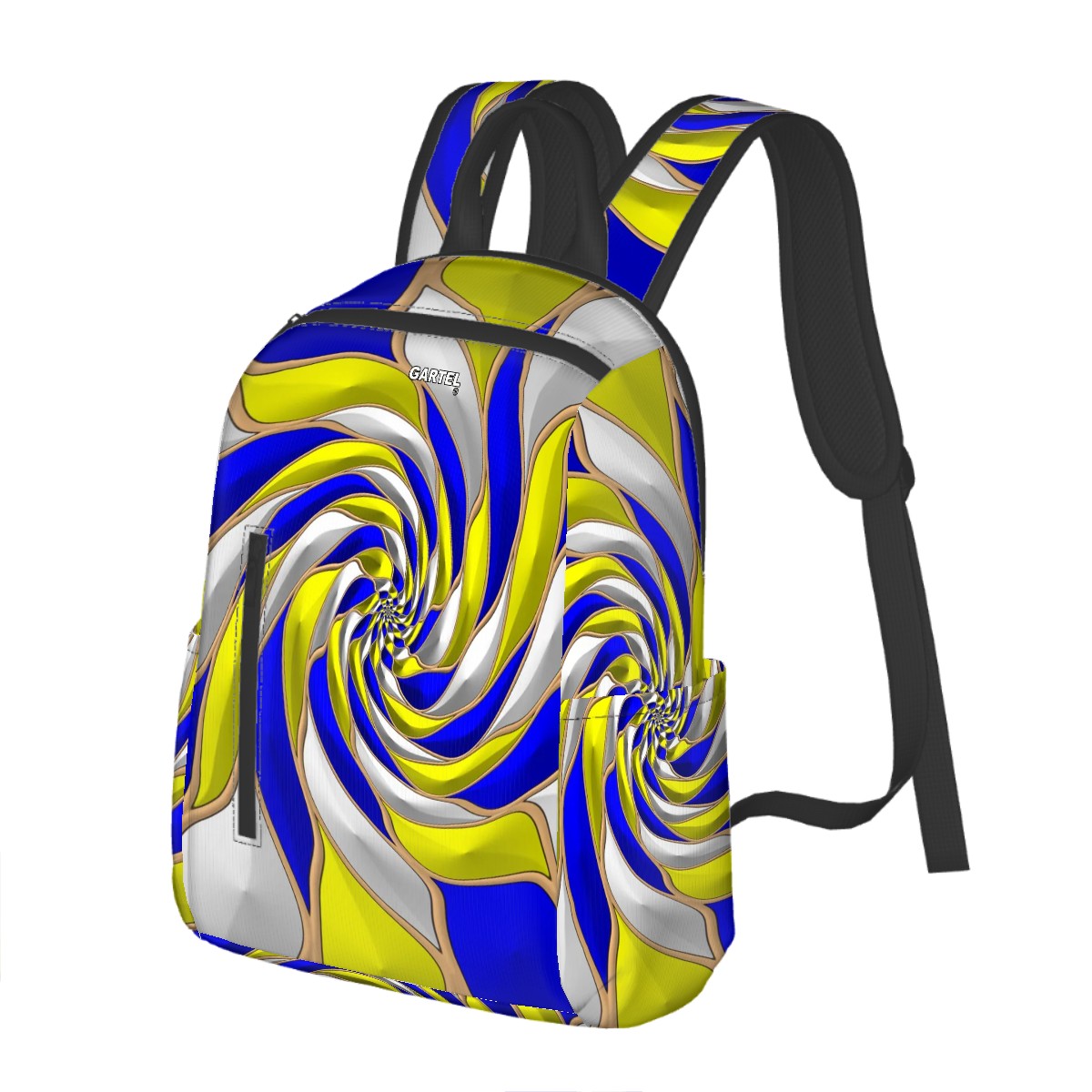"Dancing Arboretum" Twill Zipper Front Pocket Backpack