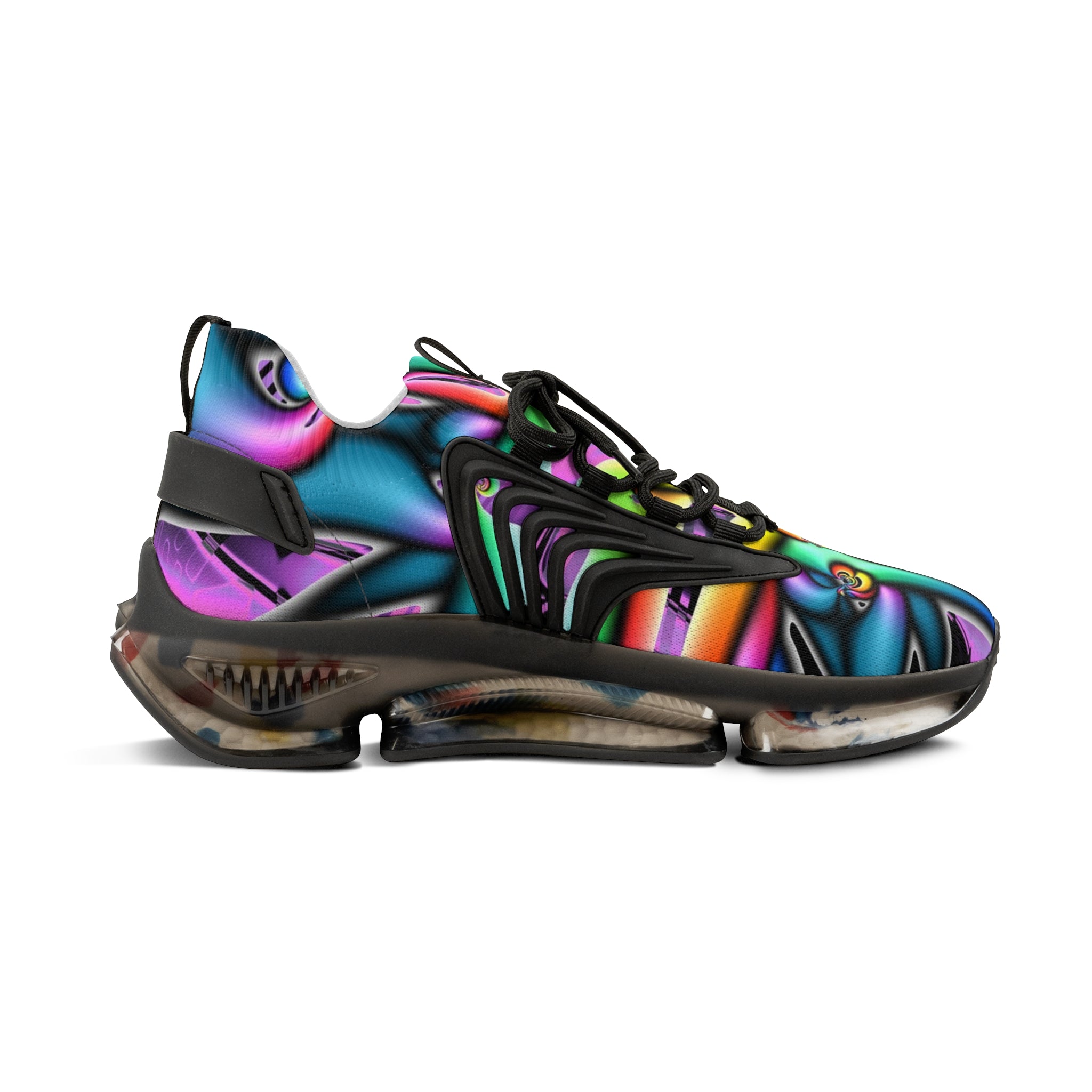 "Electric Avenue"  Men's Mesh Sneakers — Rainbow Athletic Shoes