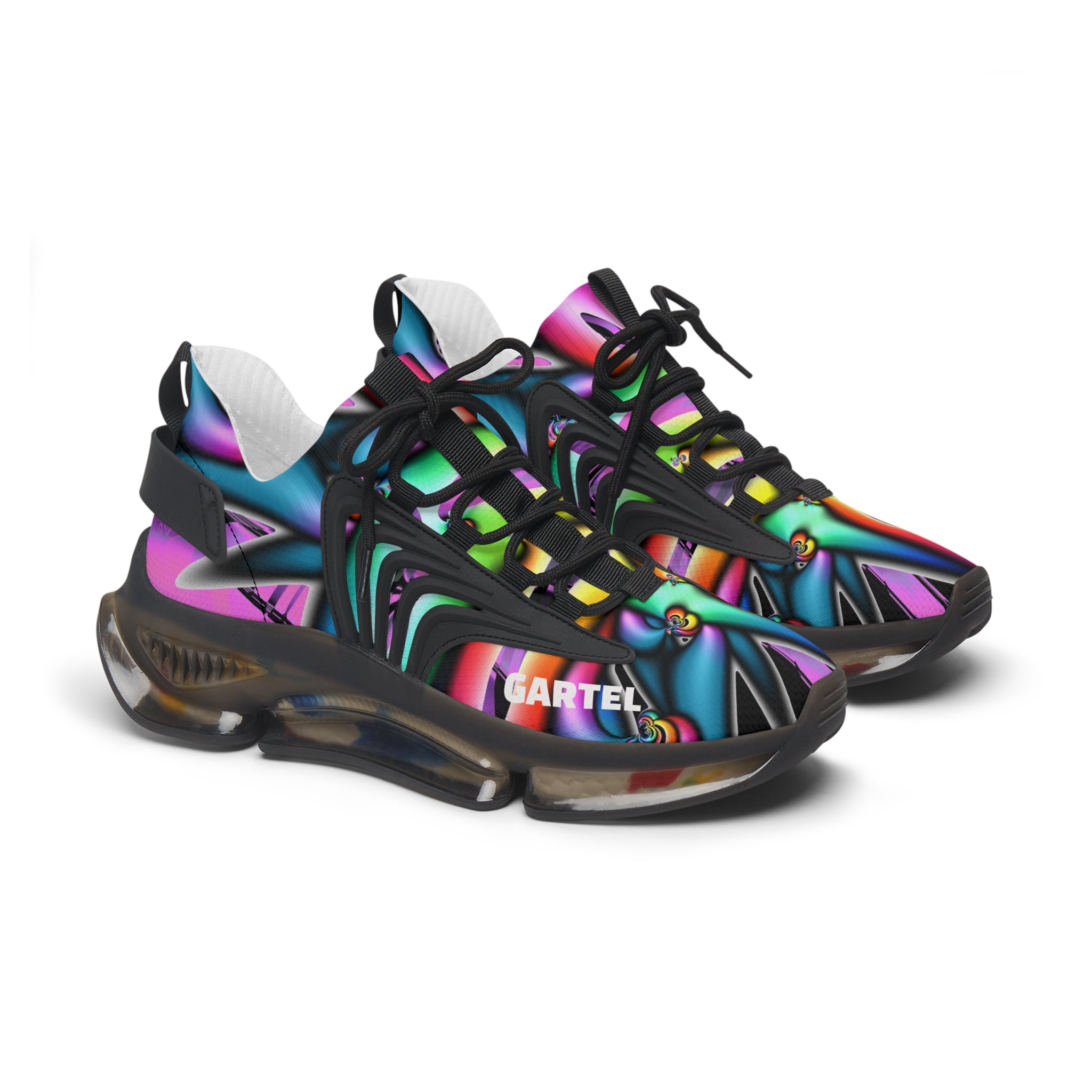 "Electric Avenue"  Women's Mesh Sneakers | Colorful Athletic Trainers