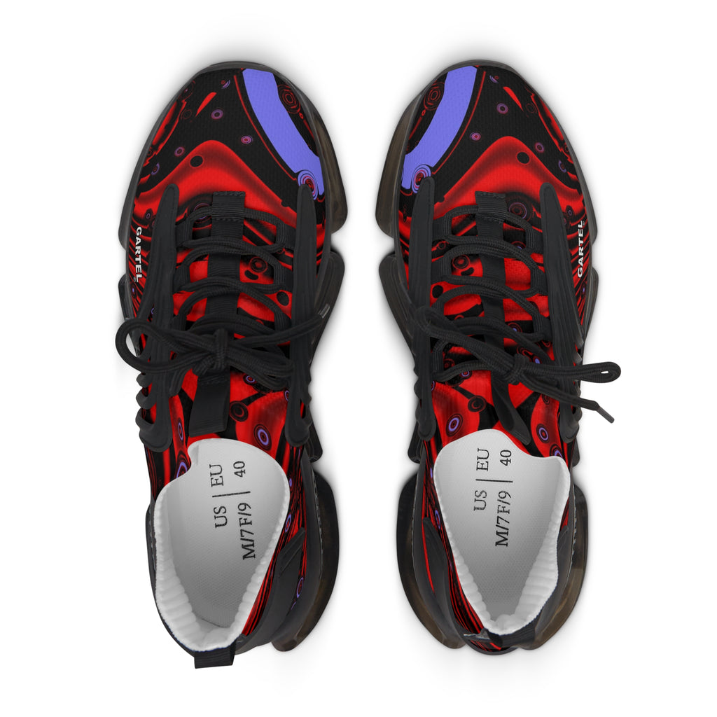 "Midnight Rouge" Women's Mesh Sneakers