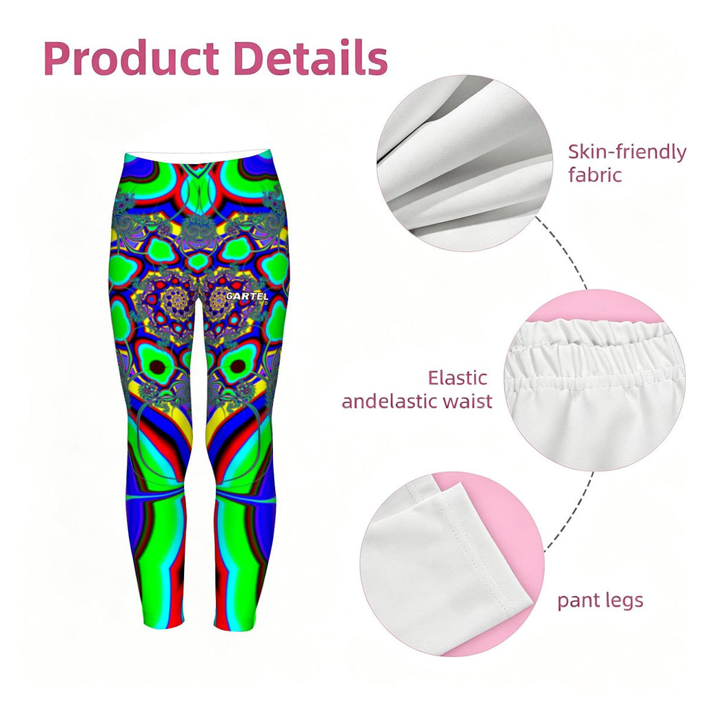 "Flower Burst" Girls' Yoga Leggings