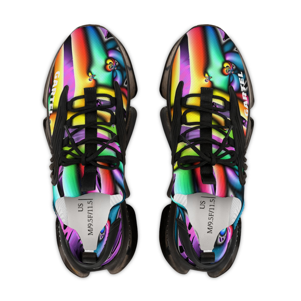 "Electric Avenue"  Men's Mesh Sneakers — Rainbow Athletic Shoes