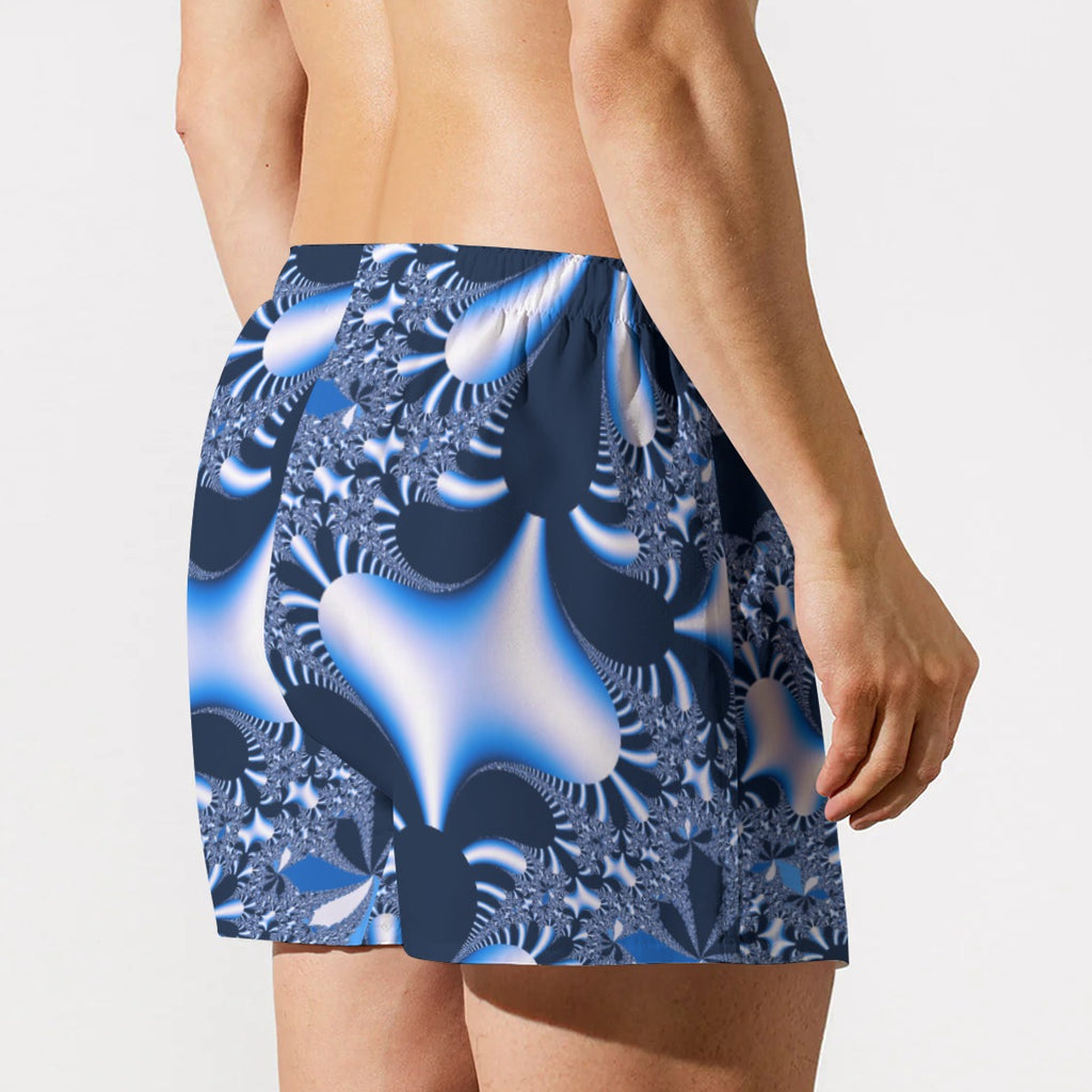 "Blue Mirage" Men's Short Boxer Briefs