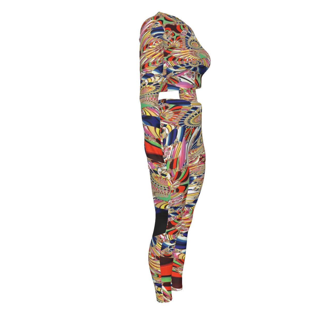 "Ancient Frequency" Women's Sport Set With Backless Top And Leggings