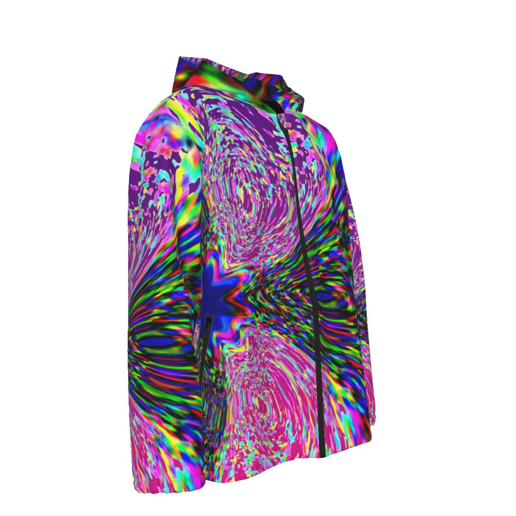 "Bowties" Men's Hooded Zipper Windproof Jacket