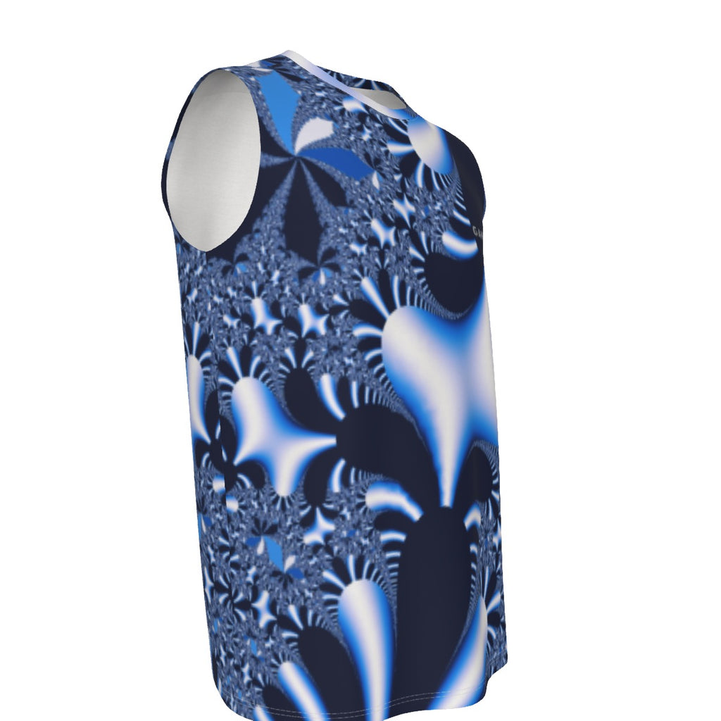 "Blue Mirage" Men's O-neck Tank Top
