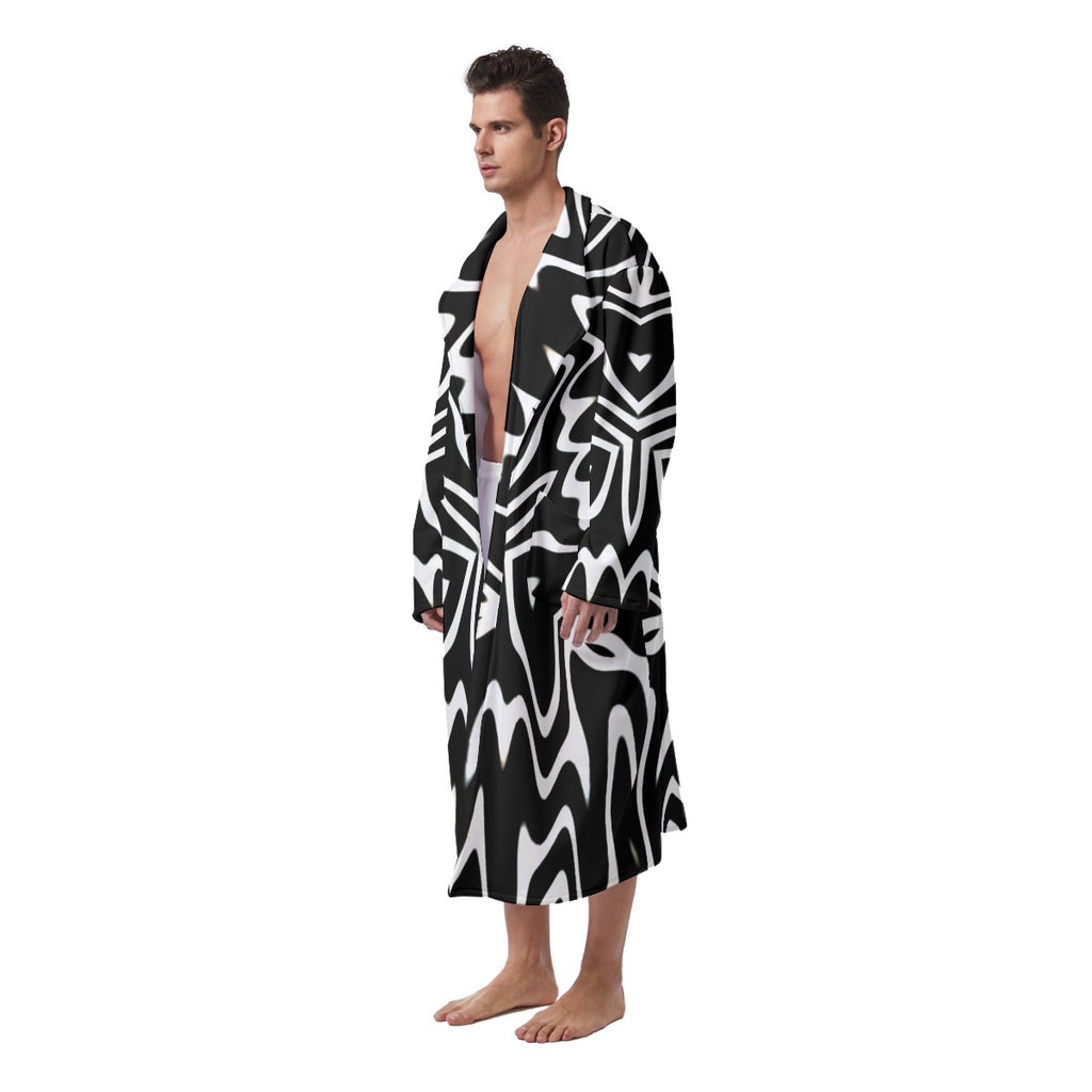 "Phantom Frequency" Men's Heavy Fleece Robe