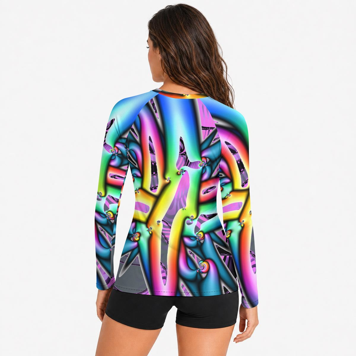 "Electric Avenue" Women's Raglan Sun Protection Sport Jersey