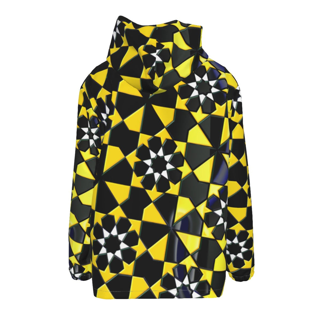 "Solar Lattice" Men's Hooded Zipper Windproof Jacket