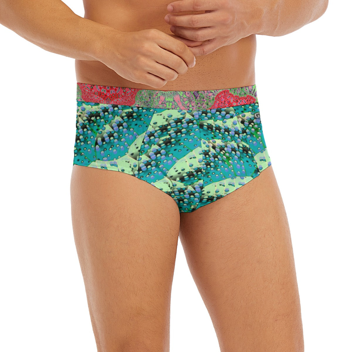 "Ocean Mozaic" Men's Low-rise Underwear