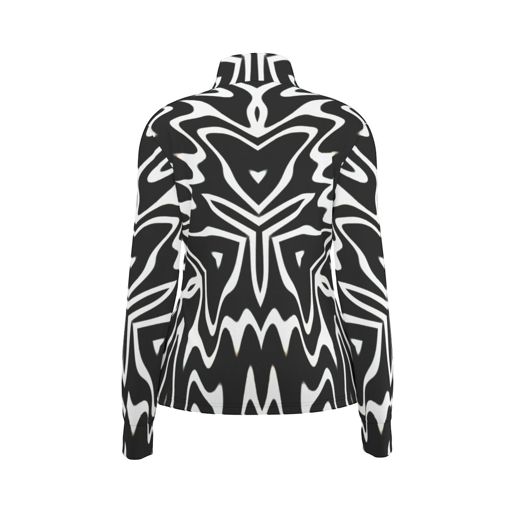 "Phantom Frequency" Women's Long Sleeve Thumbhole Jacket