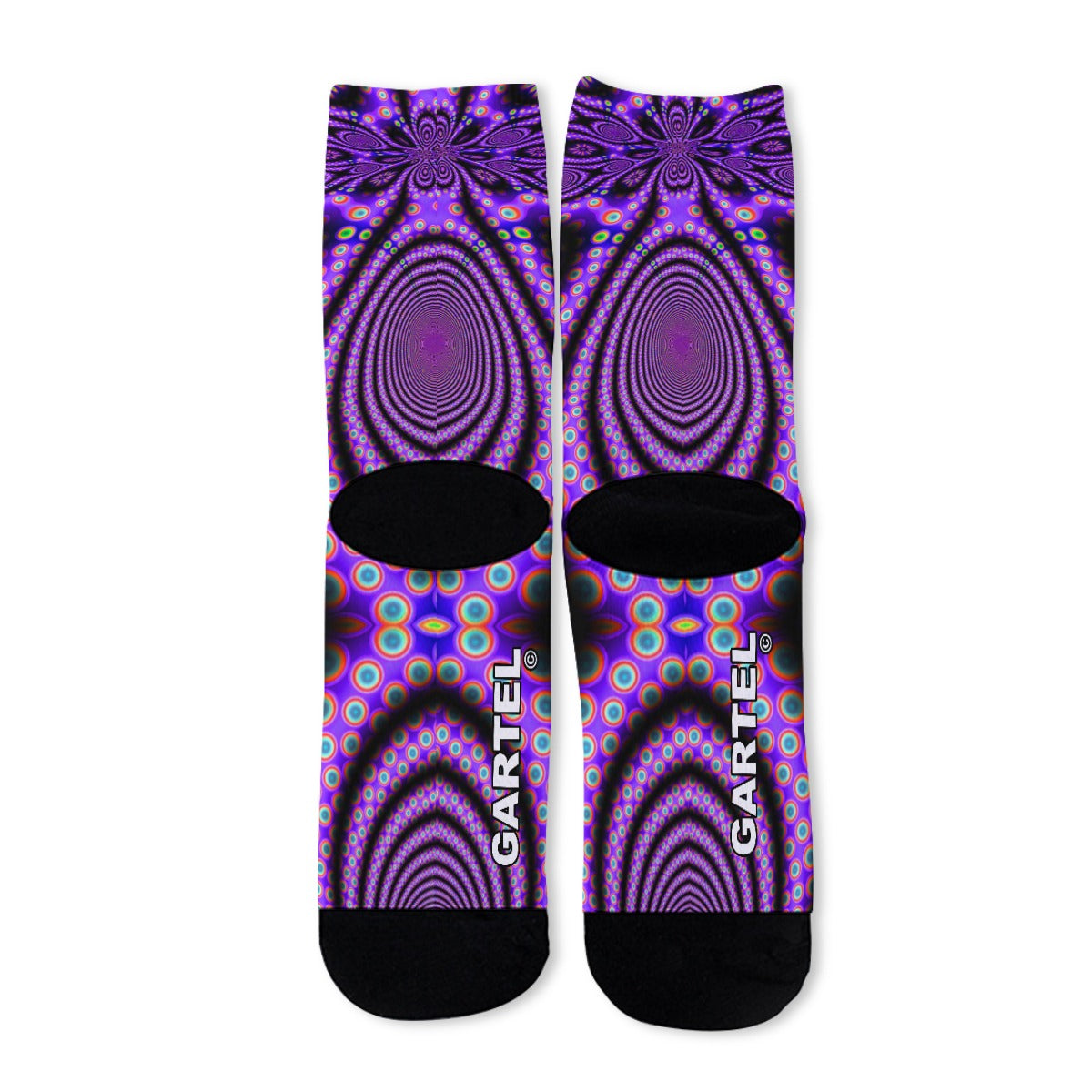 "Violet Voyage" Print Unisex Long Socks