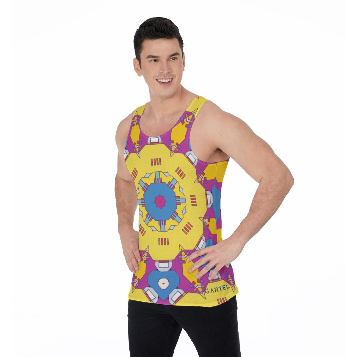 "Quirky Yellow" Men's Tank Top