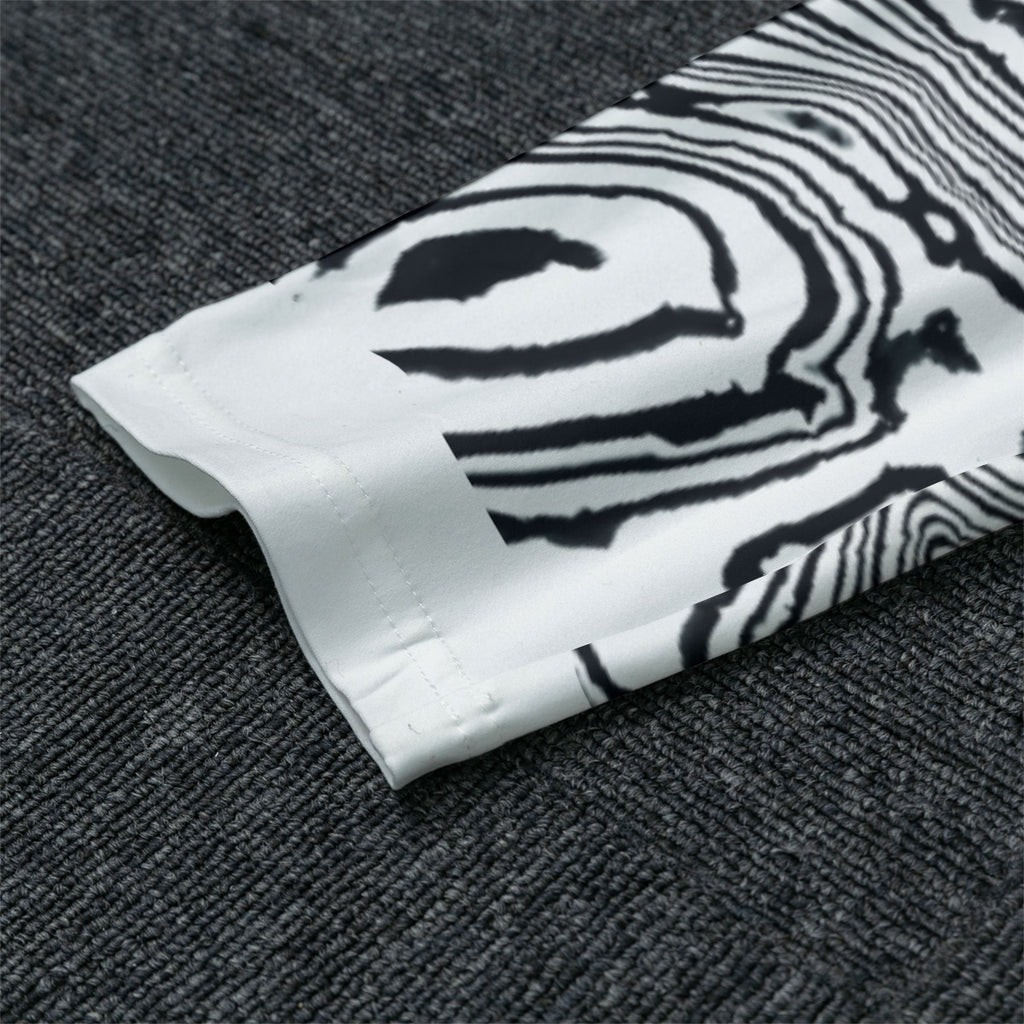 "Obsidian Current" Men's Raglan Sleeve Pajamas with Wide Ankles
