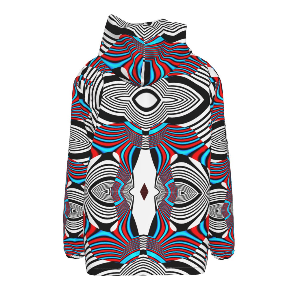 "Optics" Men's Hooded Zipper Windproof Jacket