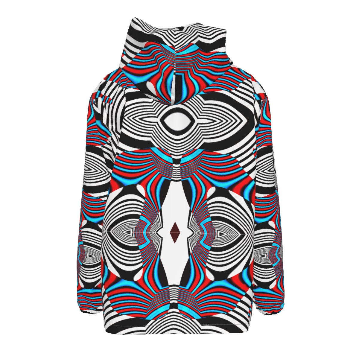 "Optics" Men's Hooded Zipper Windproof Jacket