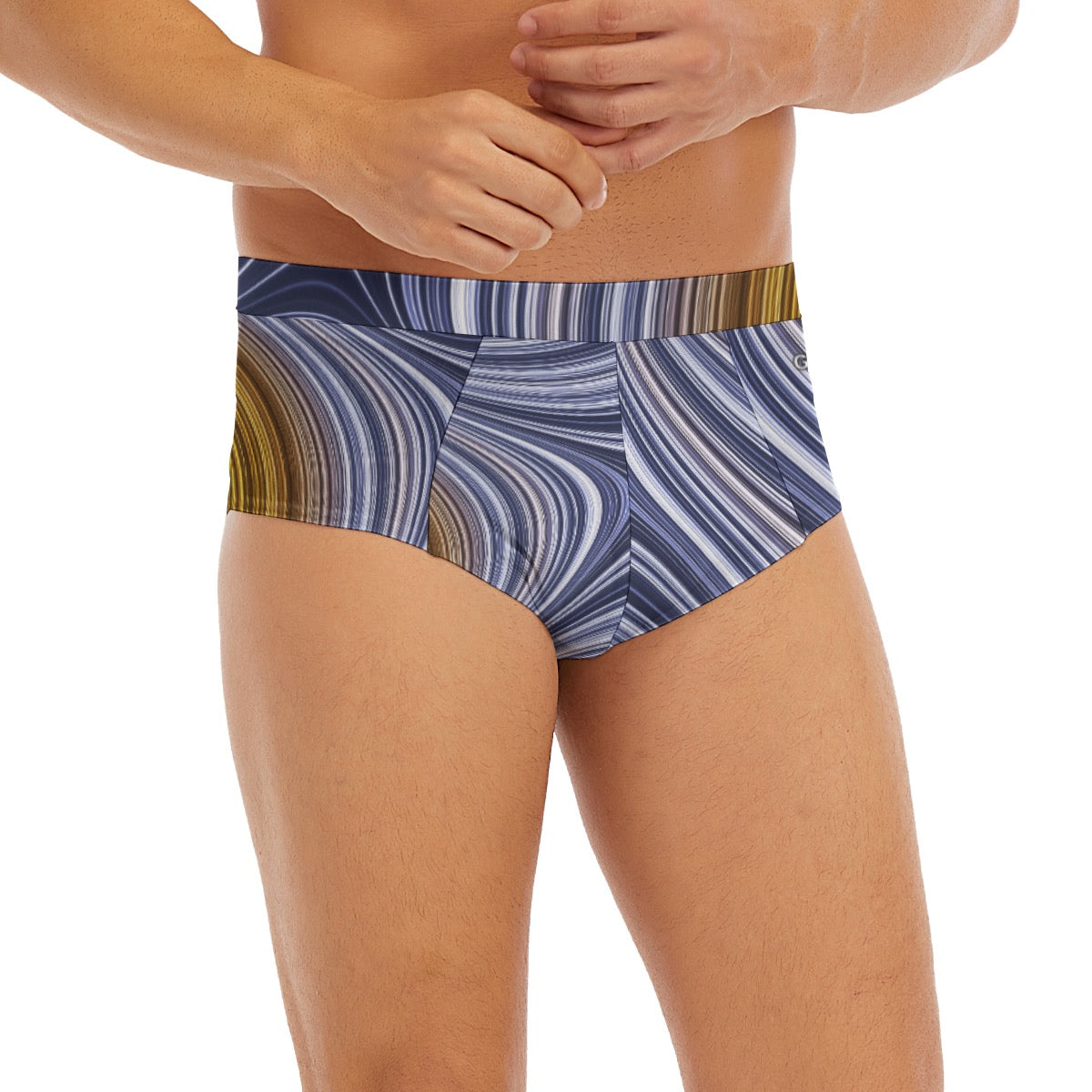 "Silver Current" Men's Low-rise Underwear