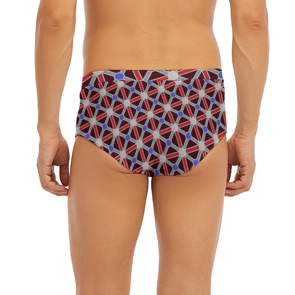 "Tik-Tak Red" Men's Low-rise Underwear
