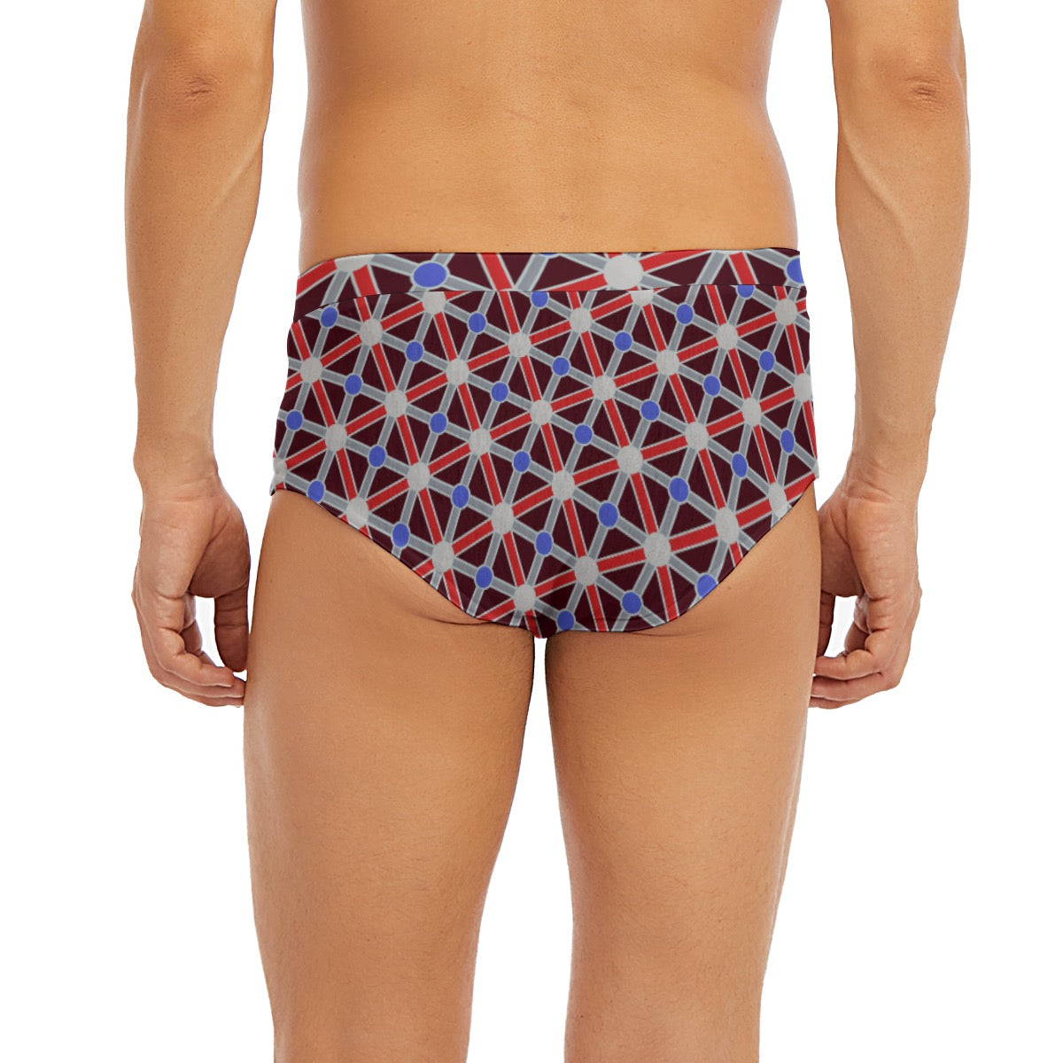 "Tik-Tak Red" Men's Low-rise Underwear