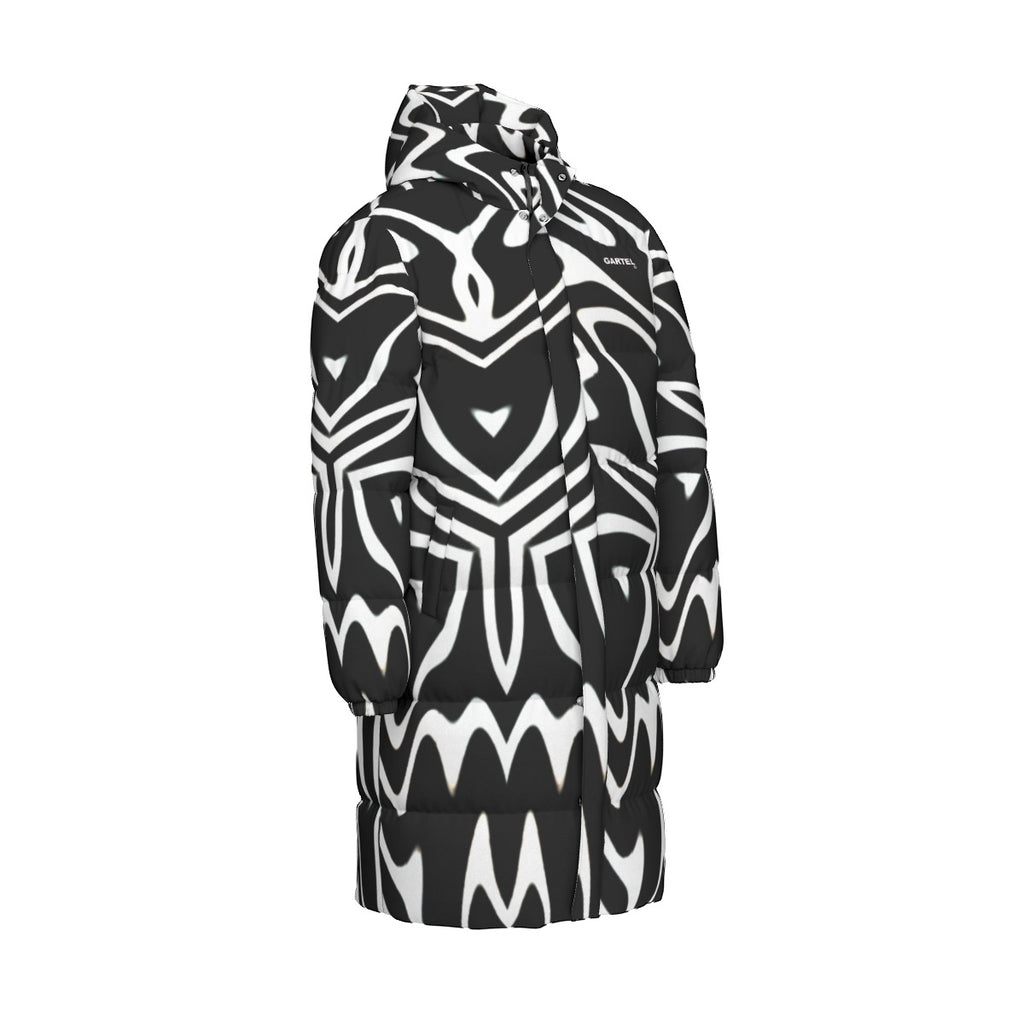 “Phantom Frequency” Unisex Long Down Jacket