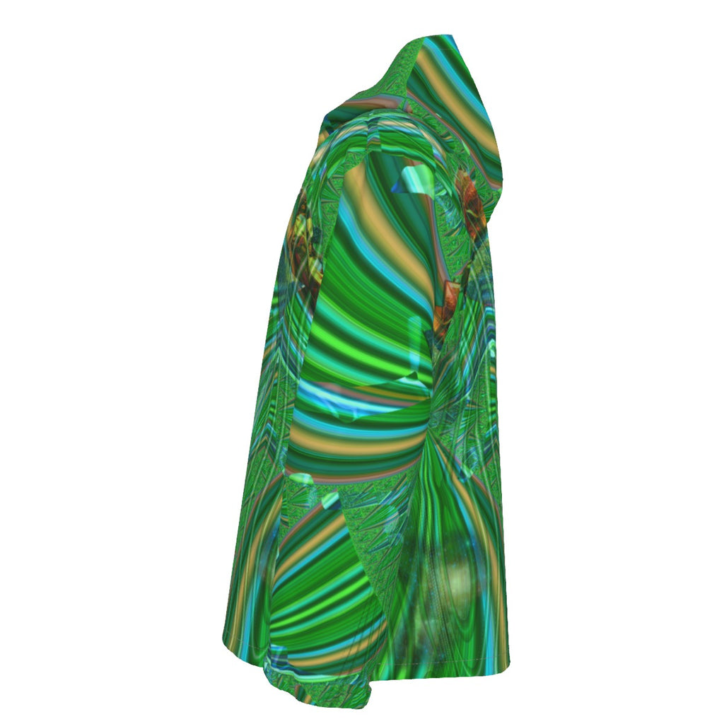 "Monaco Garden" Men's Hooded Zipper Windproof Jacket