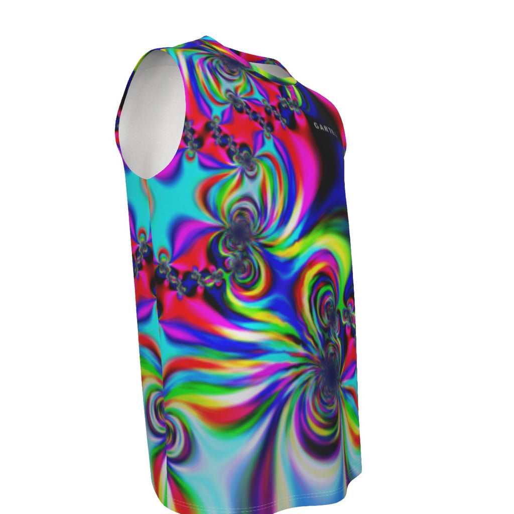 "Psychedelic Swirl" – Men's O-neck Tank Top