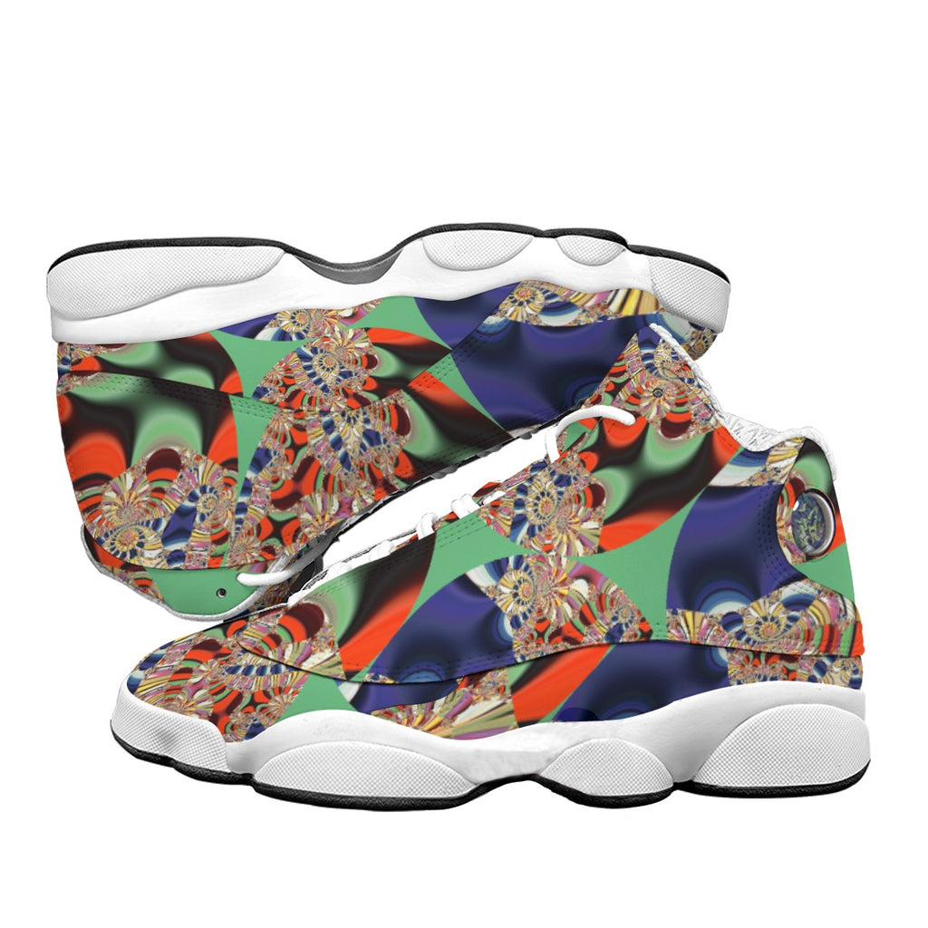 "Royal Tapestry" Women's Curved Basketball Sneakers