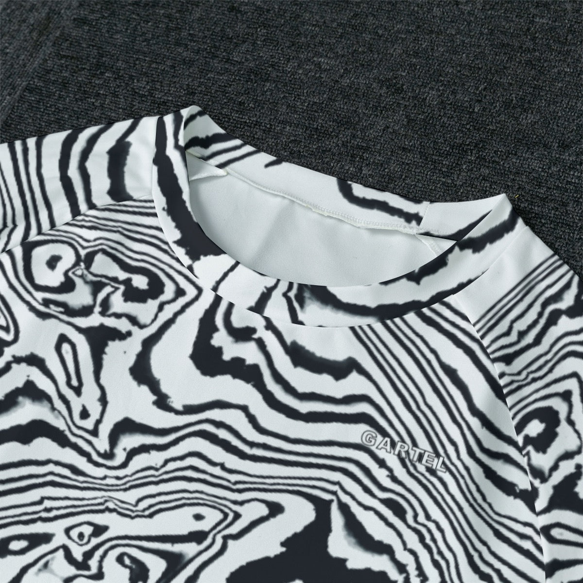 "Obsidian Current" Men's Raglan Sleeve Pajamas with Wide Ankles