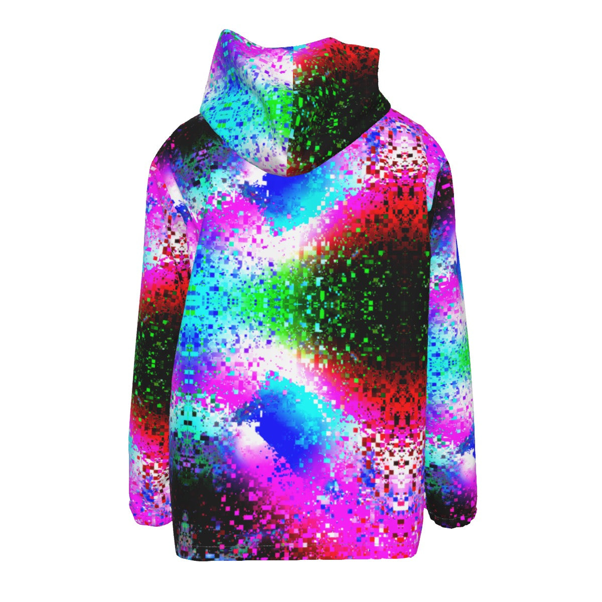 "Confetti Storm" Men's Hooded Zipper Windproof Jacket