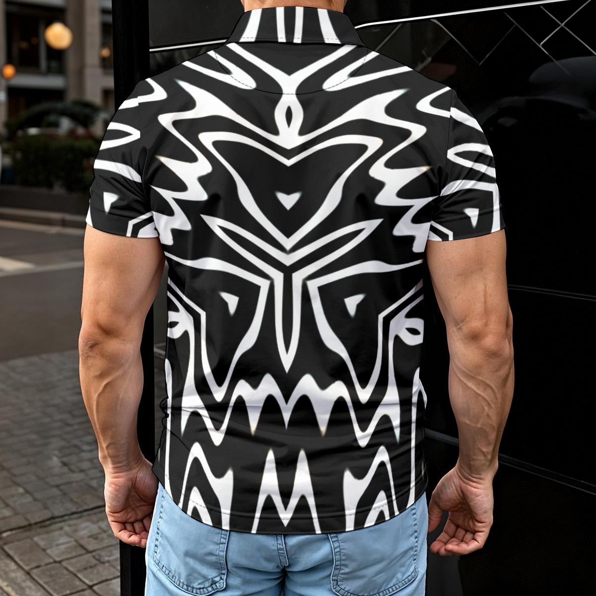 “Phantom Frequency” Men’s Polo Shirt