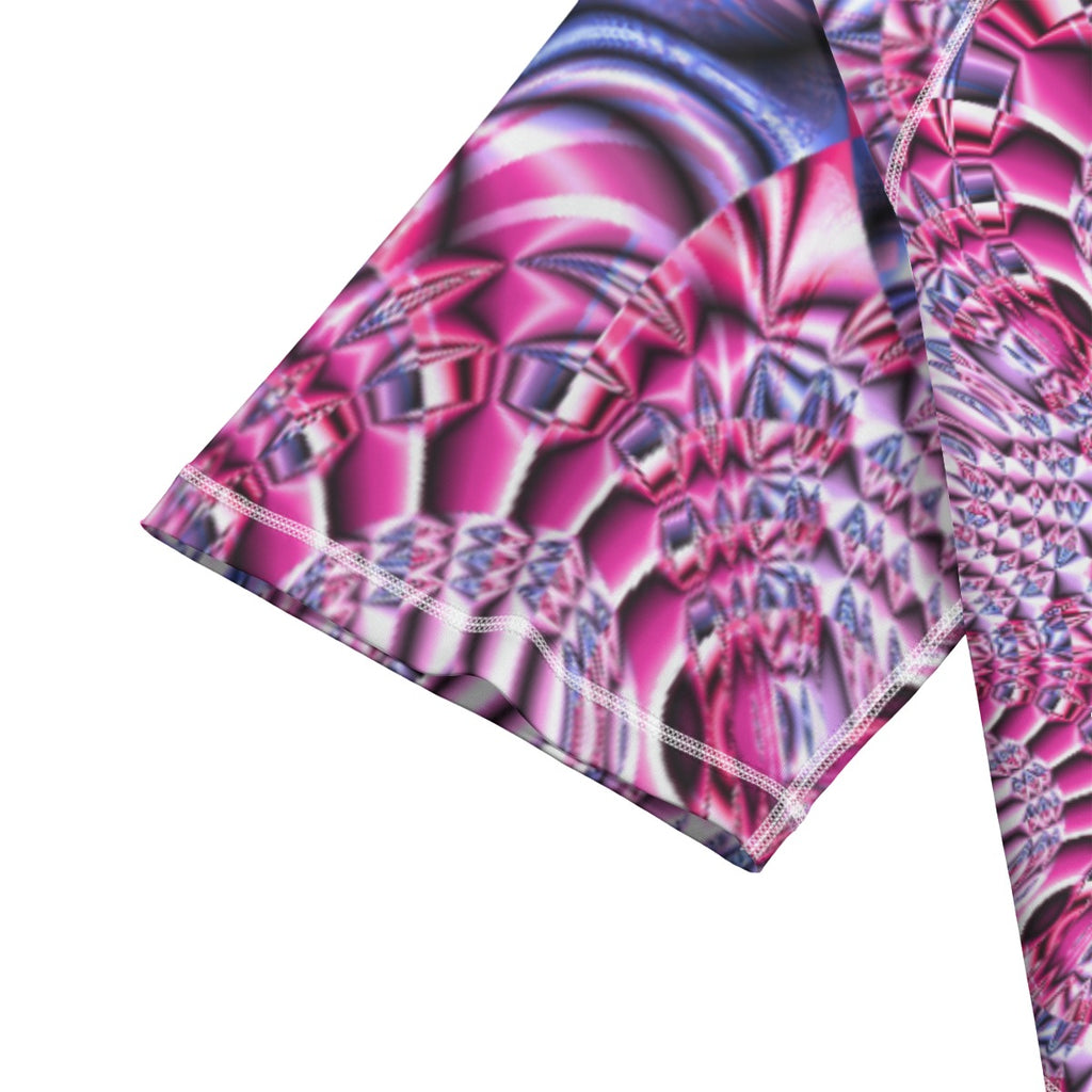 "Space Labyrinth" Unisex Yoga Sports Short Sleeve T-Shirt