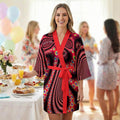 "Electric Octopus" Women's Satin Wedding Robe