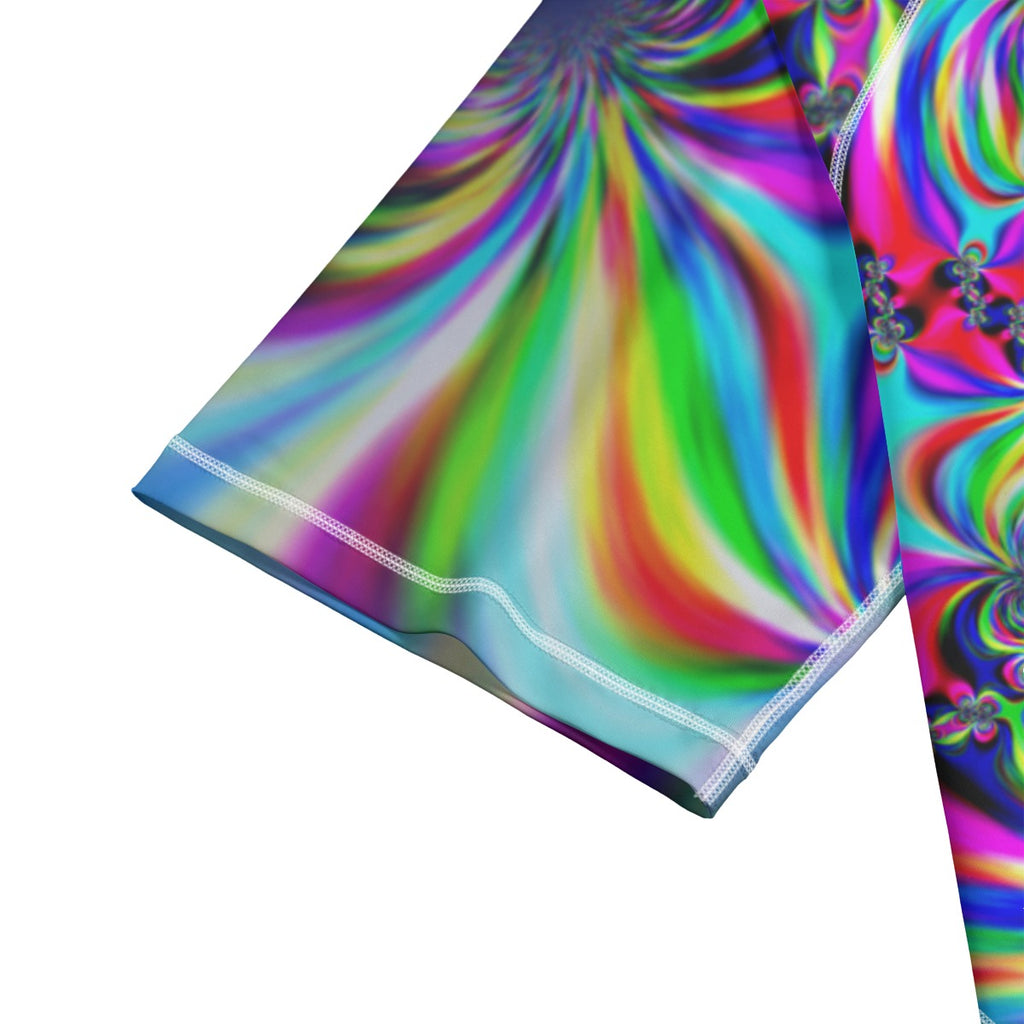 "Psychedelic Swirl" Unisex Yoga Sports Short Sleeve T-Shirt