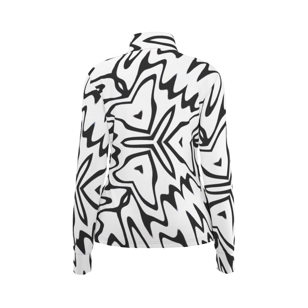 "White Phantom" Women's Long Sleeve Thumbhole Jacket