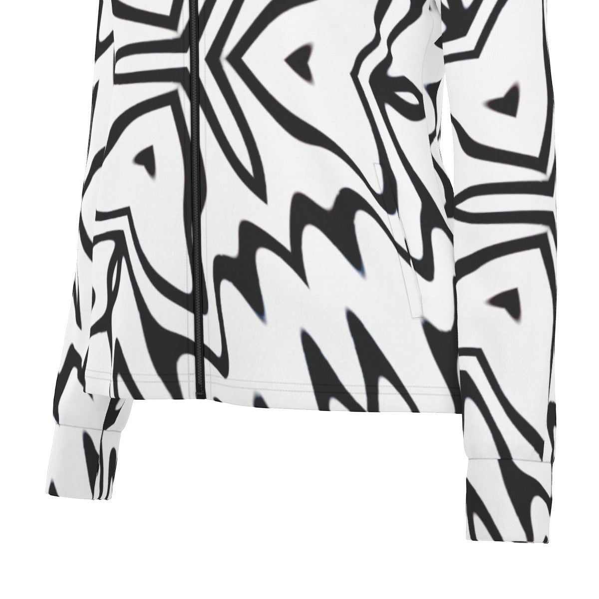 "White Phantom" Women's Long Sleeve Thumbhole Jacket