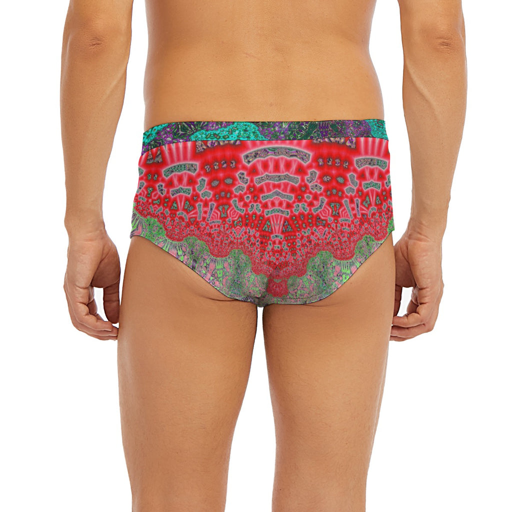 "Goddess Aztec (Red)" Men's Low-rise Underwear