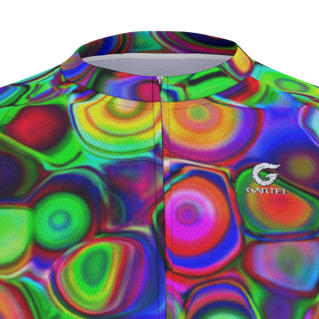 "Cosmic Bubbles" Raglan Men's Cycling Jersey