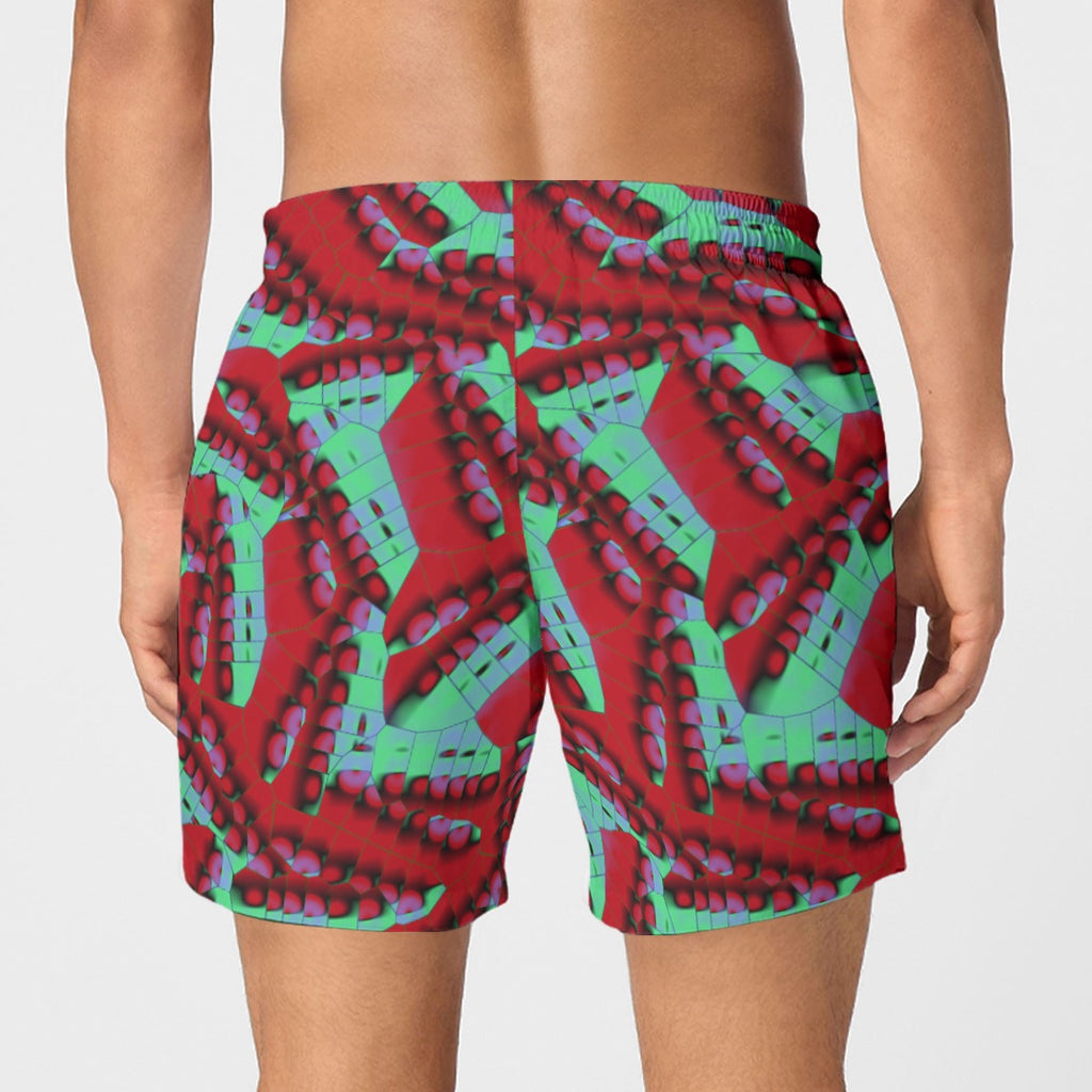 "Fractal Garden" Men's Short Boxer Briefs