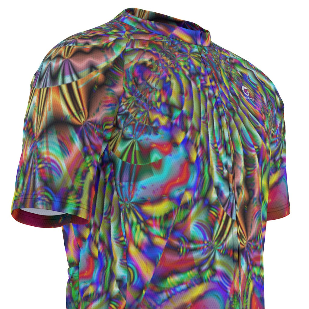 "The Chromatic Vortex" Raglan Men's Cycling Jersey