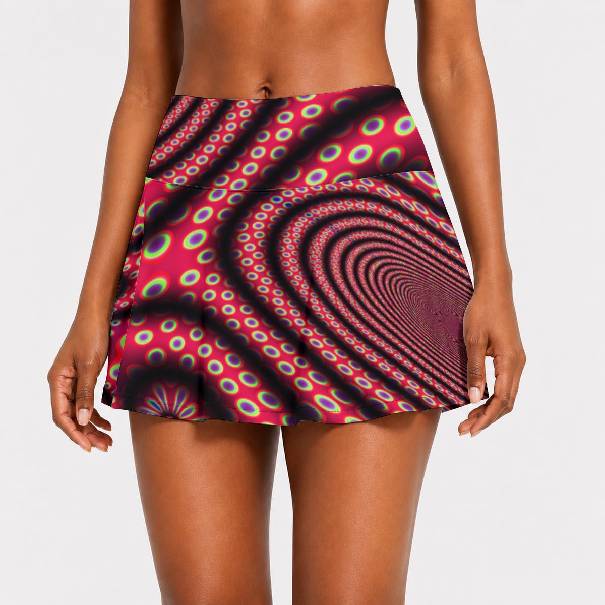 "Electric Octopus" Women's Pleated Athletic Skort