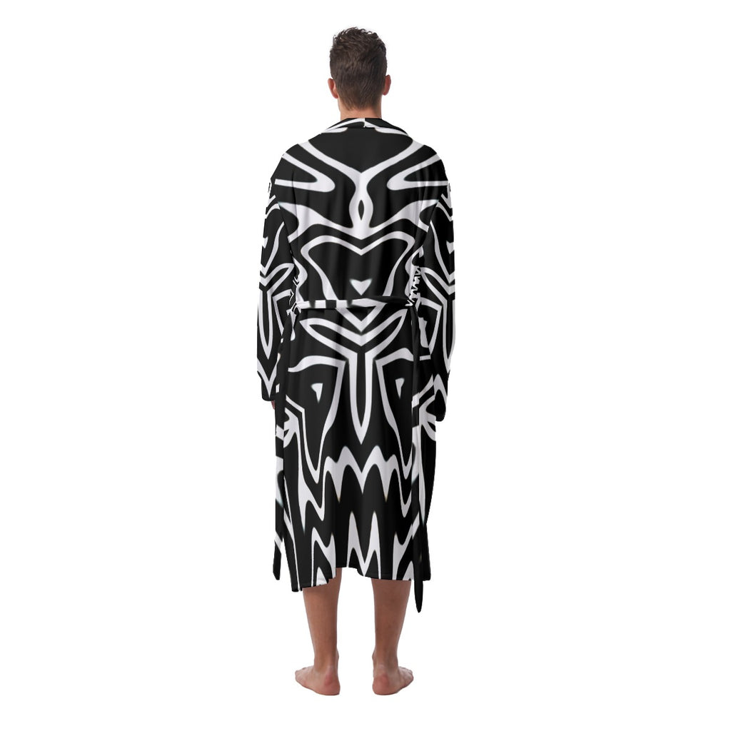 "Phantom Frequency" Men's Heavy Fleece Robe