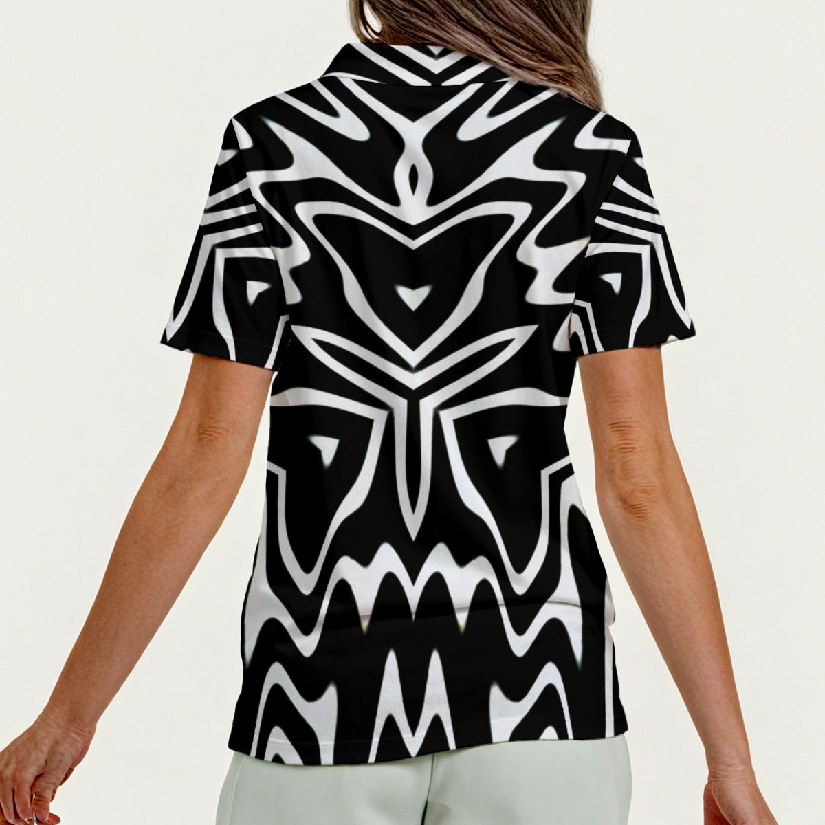 “Wonder Worlds” Women’s Zip Polo Shirt