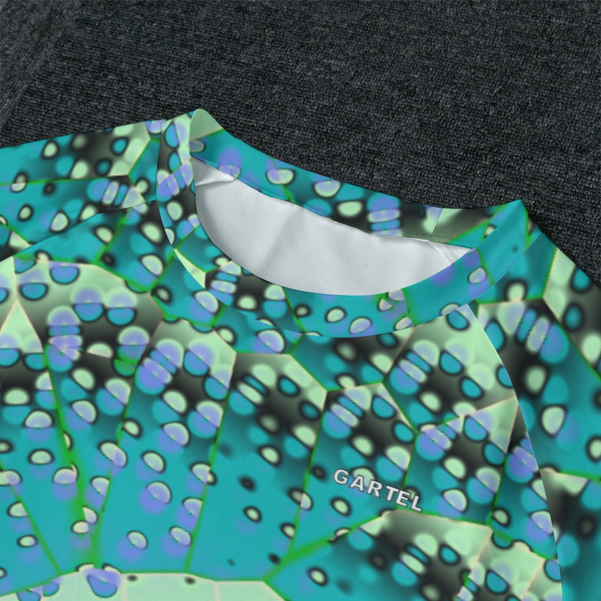 "Ocean Mosaic"Men's Raglan Sleeve Pajamas With Wide Ankles