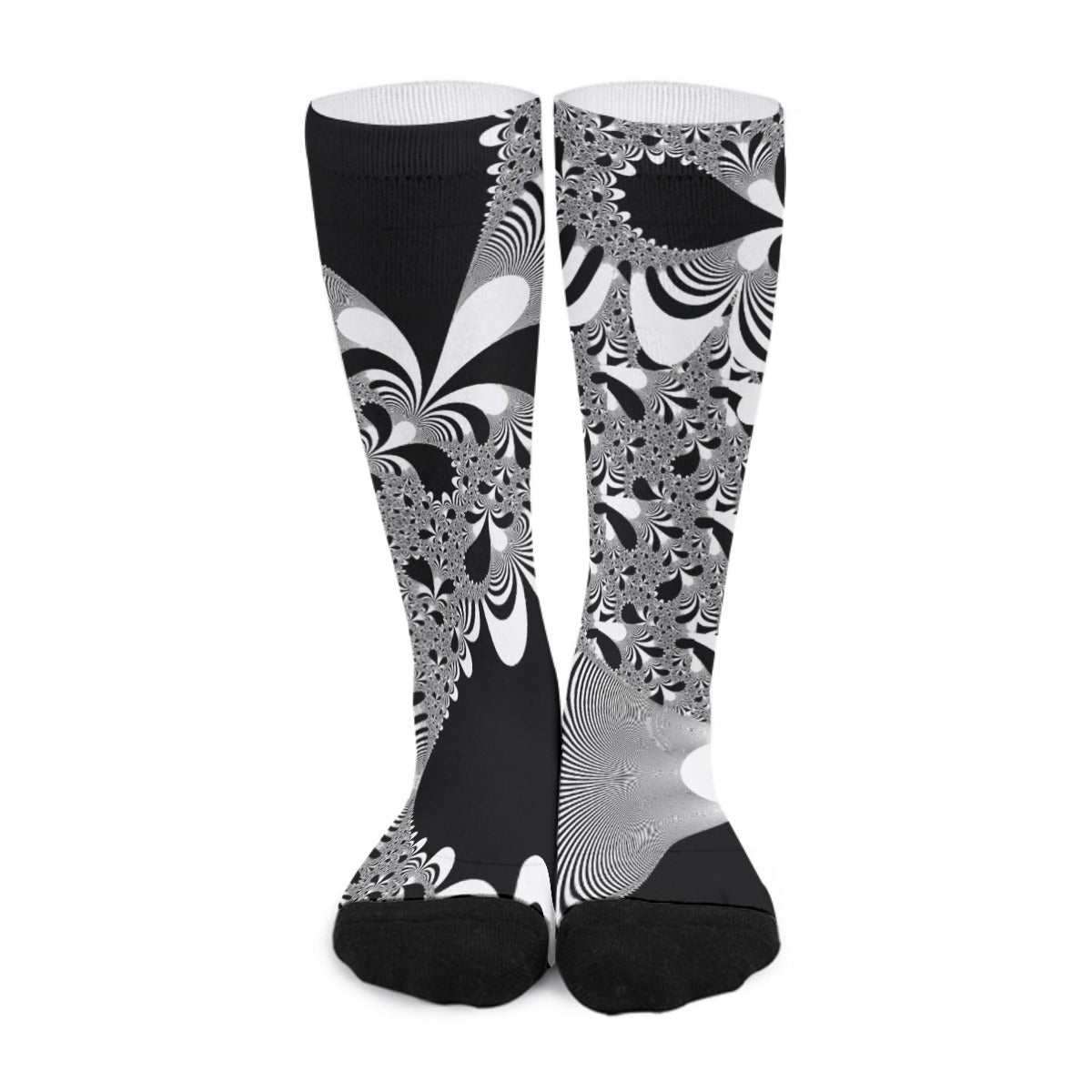 "Midnight Bloom" Unisex Long Socks