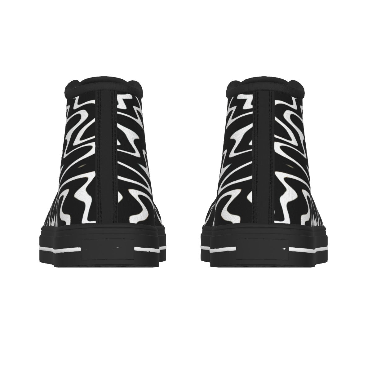 "Shadow Script" Men's Canvas Sneakers