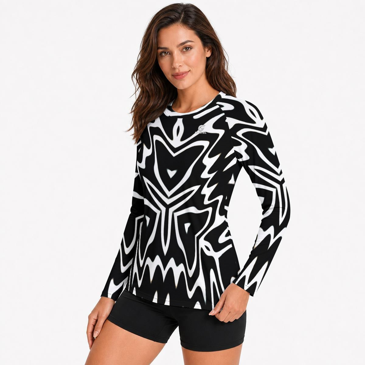 "Phantom Frequency" Women's Raglan Sun Protection Sport Jersey